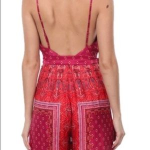 Free people XS silk jumpsuit